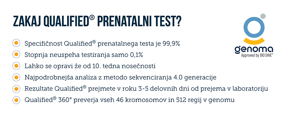Zakaj Qualified prenatalni test